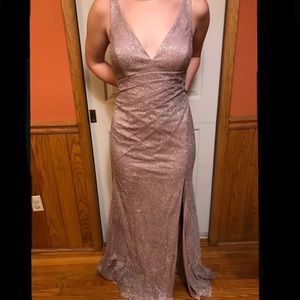 Cinderella Divine light pink prom dress and Miro earrings
